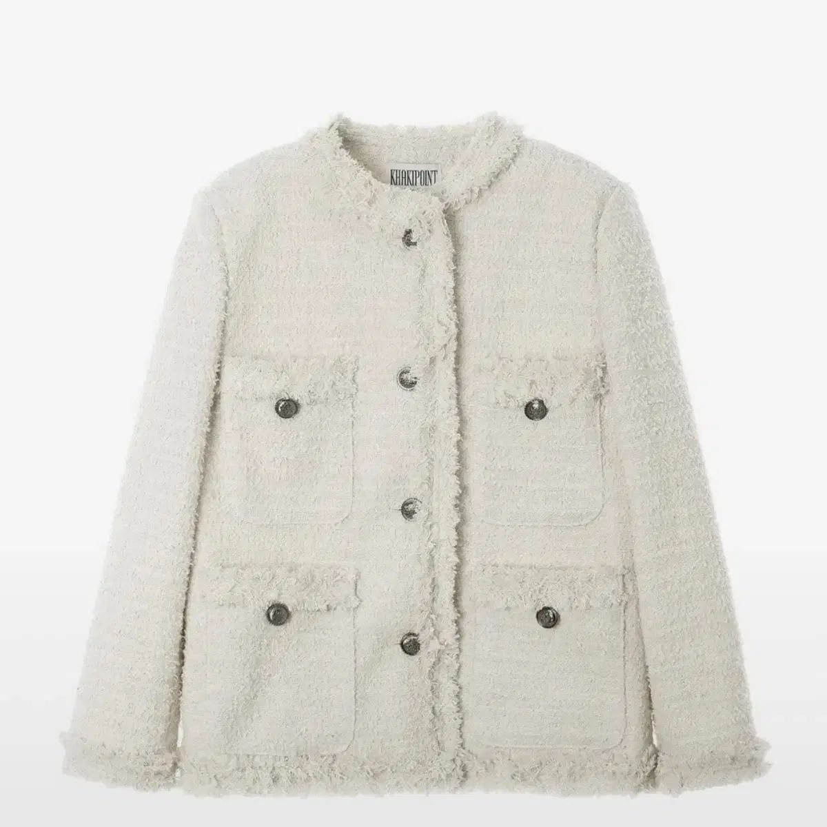 カーキポイント Antique Tweed Jacket ivory