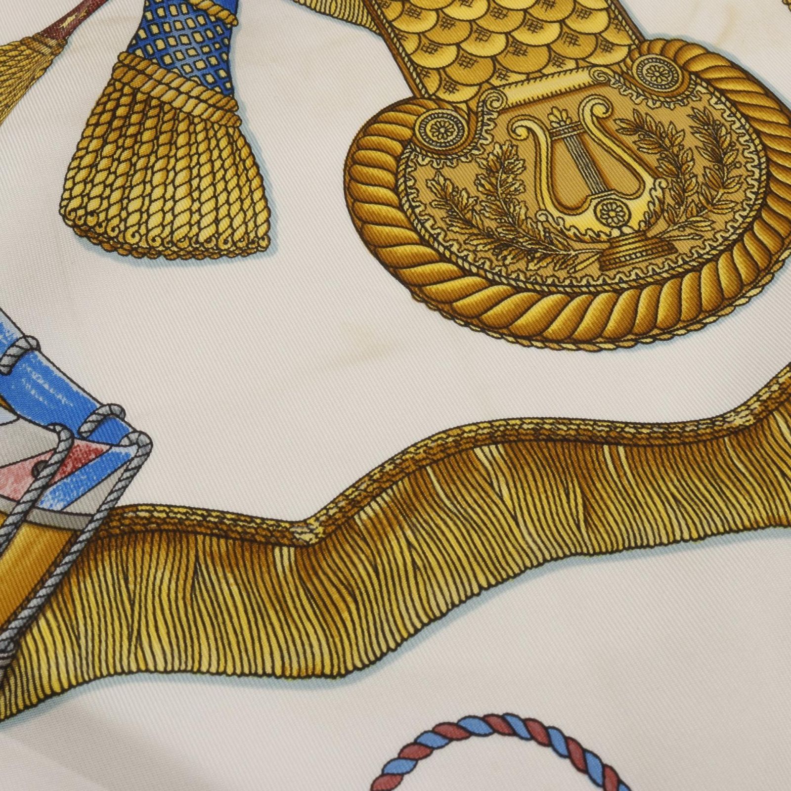 エルメス HERMES スカーフ カレ90 LES TAMBOURS シルク スカーフ