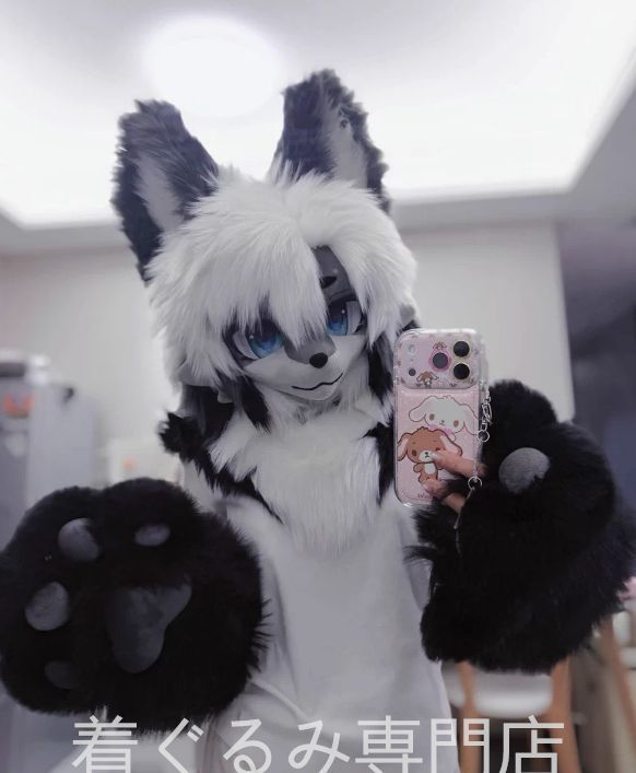 狼 着ぐるみ ヘッド ケモノ ファースーツ マスク ぬいぐるみ コスプレ コスチューム kigurumi