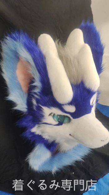 オオカミ 着ぐるみ ヘッド ケモノ ファースーツ マスク ぬいぐるみ コスプレ コスチューム kigurumi