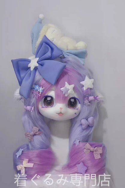 羊 着ぐるみ ヘッド ケモノ ファースーツ マスク ぬいぐるみ コスプレ コスチューム kigurumi 一点物