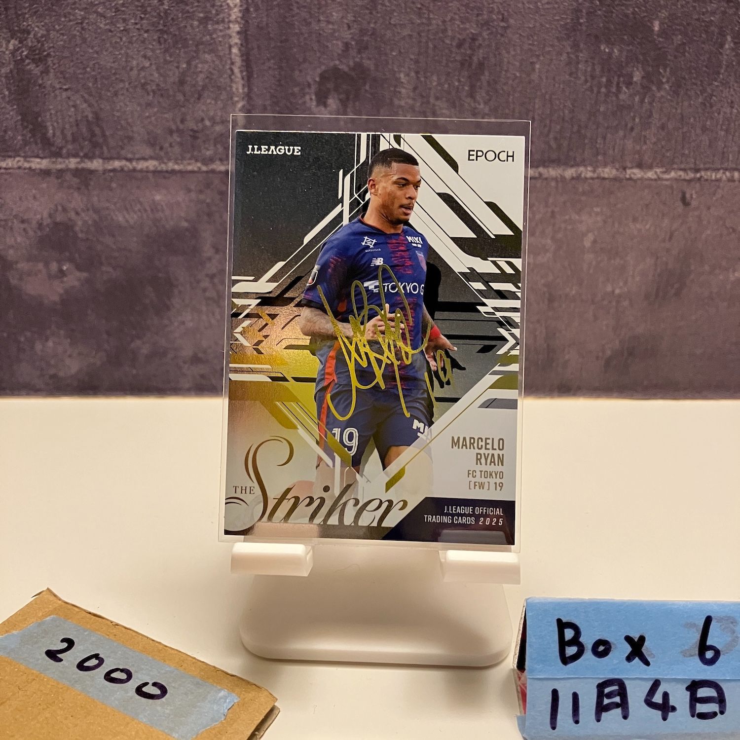 2025 EPOCH Jリーグ マルセロヒアン Marcelo Ryan 29/30 金箔サイン FC