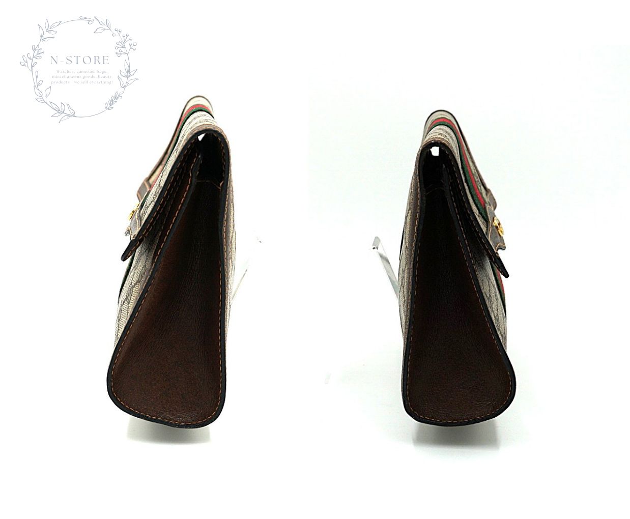 GUCCI オールドグッチ GGスプリーム シェリーライン クラッチバッグ