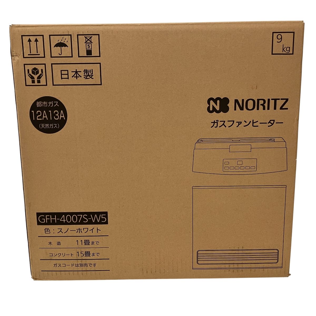 NORITZ ノーリツ GFH-4007S-W5 ガスファンヒーター 都市ガス用 暖房