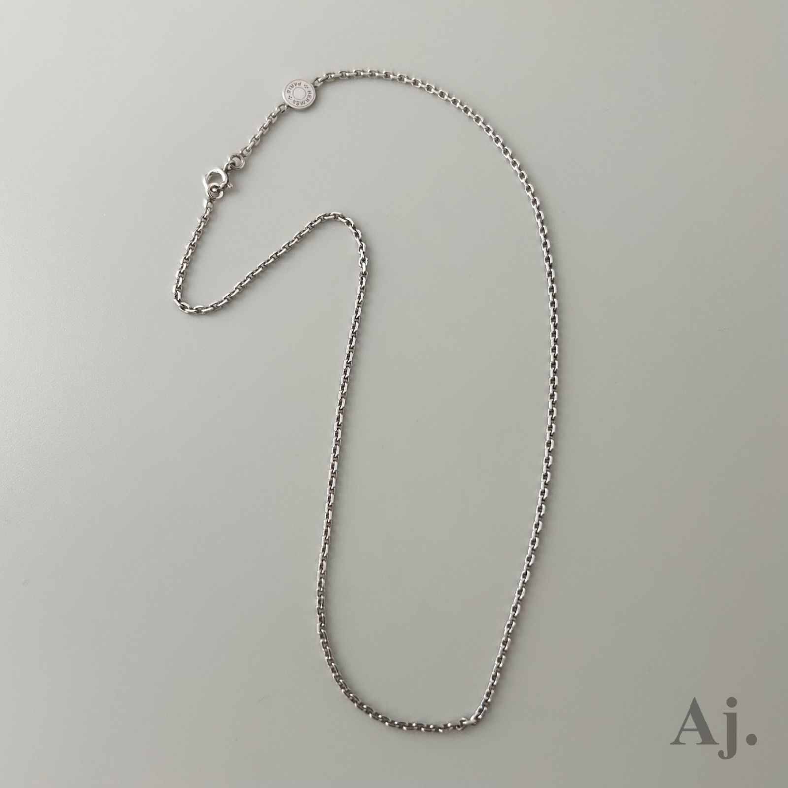 HERMES エルメス ネックレス セリエ Sellier チェーン Silver 925