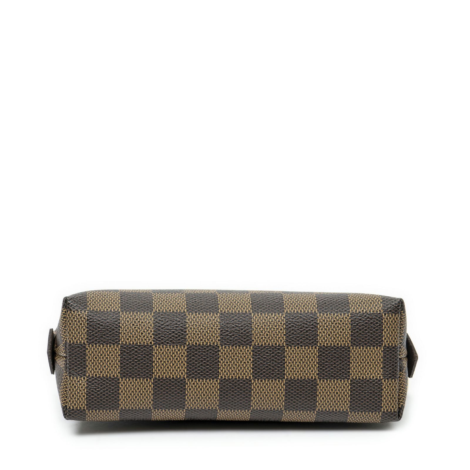 中古] LOUIS VUITTON ルイヴィトン化粧ポーチ茶色ダミエ エベヌA