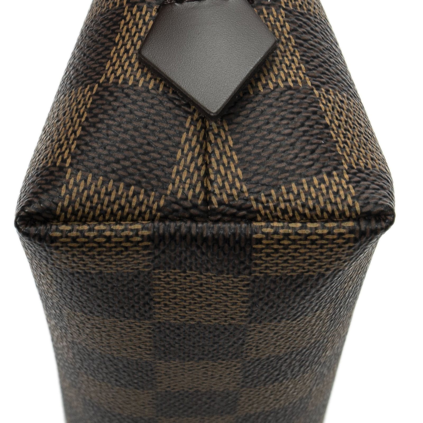 中古] LOUIS VUITTON ルイヴィトン化粧ポーチ茶色ダミエ エベヌA