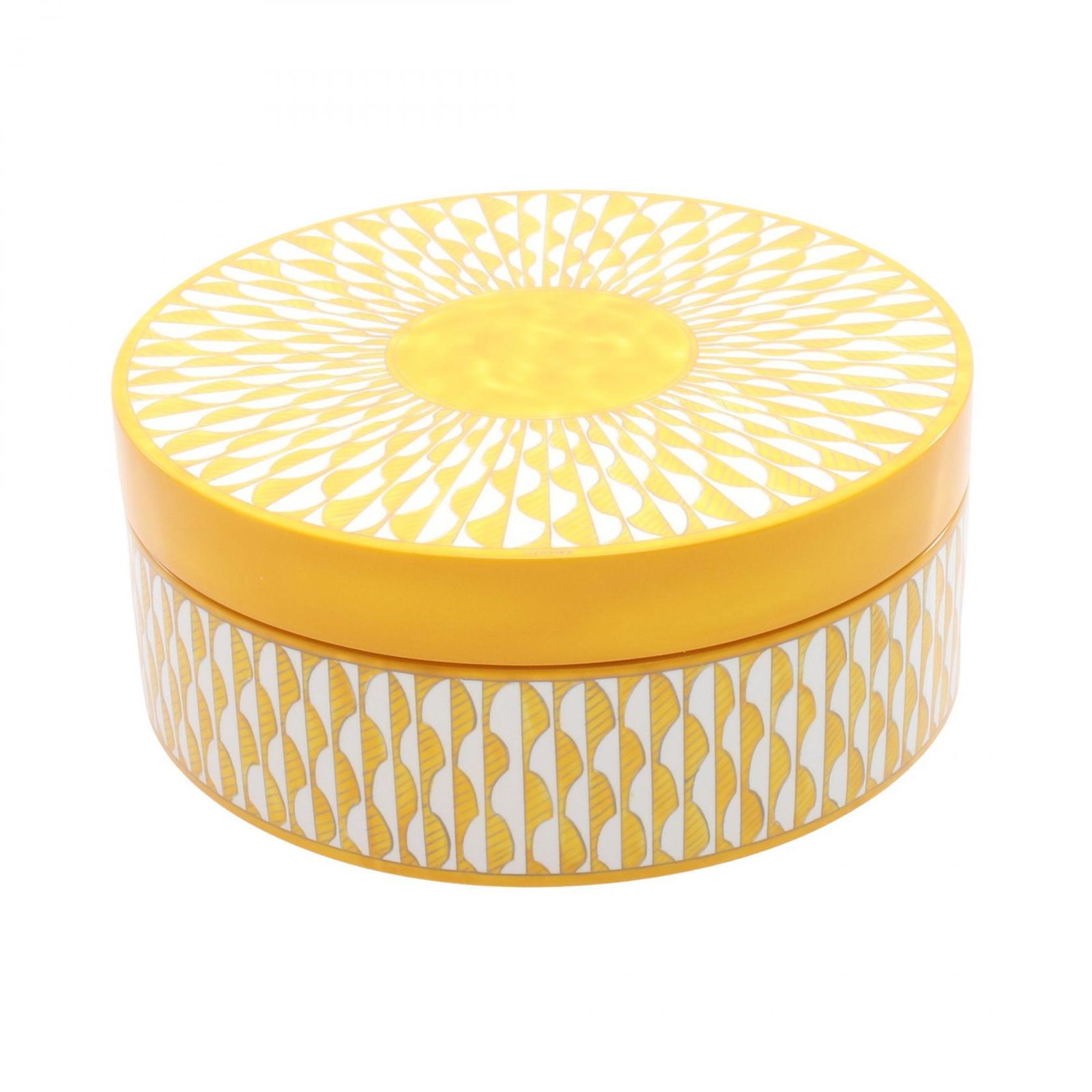 エルメス HERMES 食器 ソレイユドゥエルメス ボックスMM イエロー