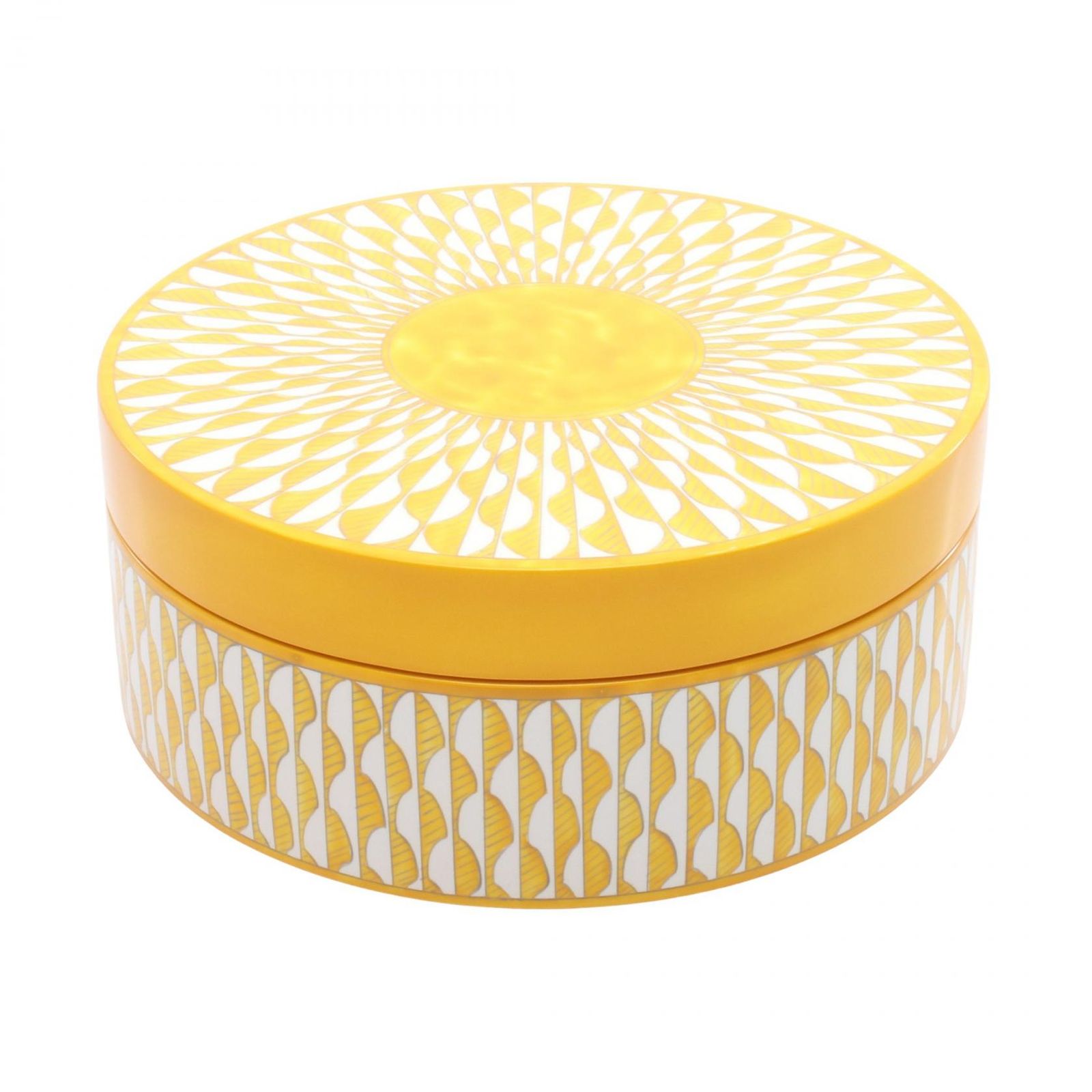 エルメス HERMES 食器 ソレイユドゥエルメス ボックスMM イエロー