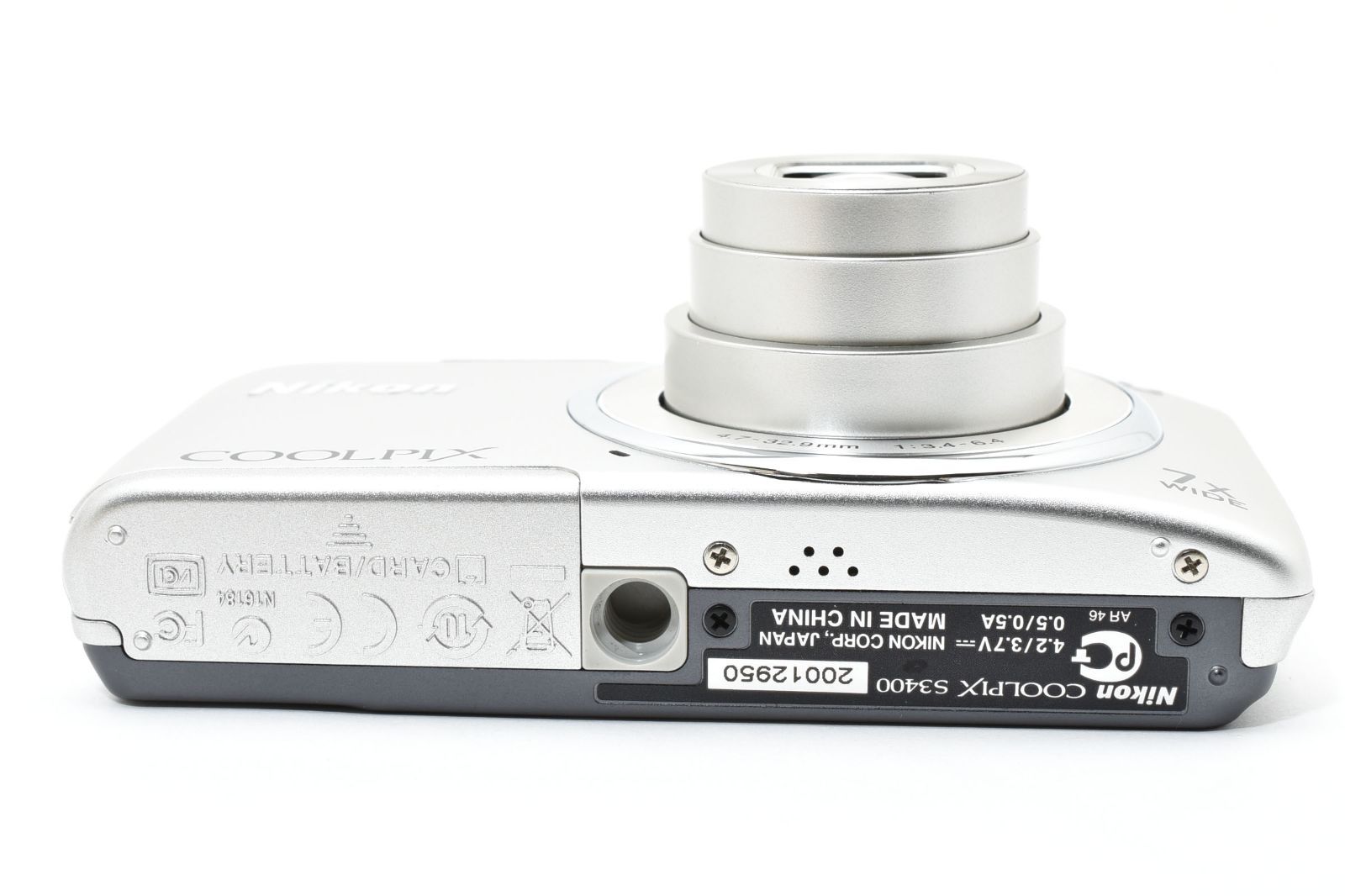 超美品] Nikon ニコン COOLPIX S3400 シルバー コンパクトデジタル