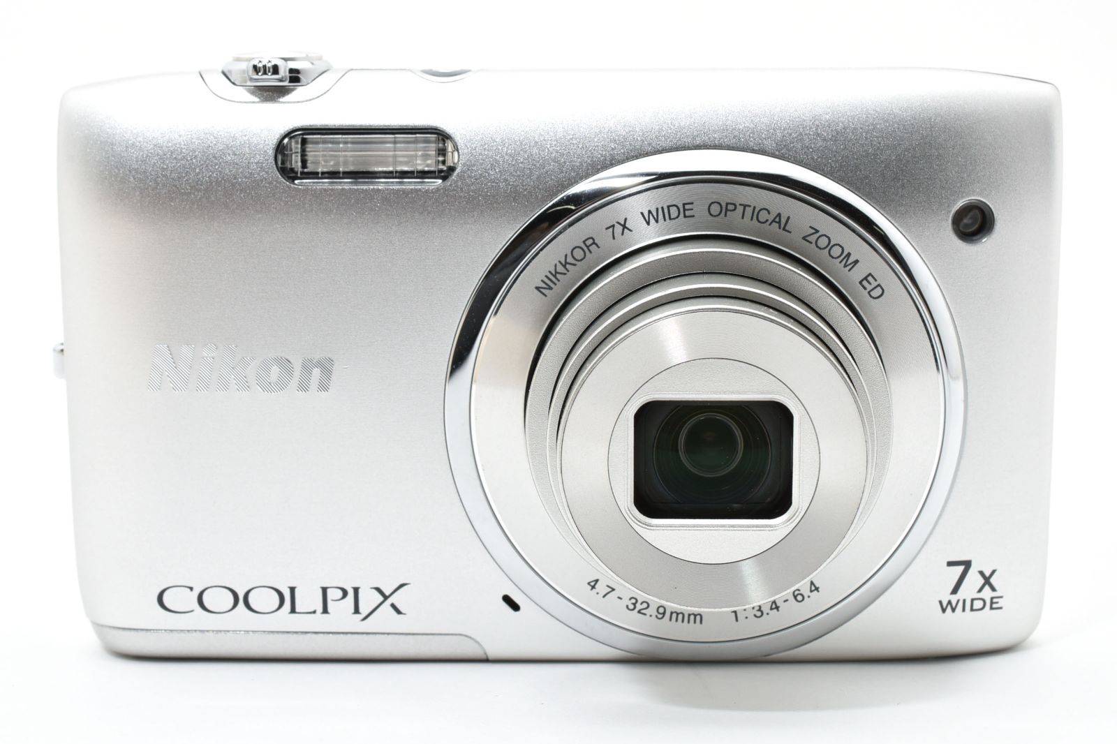 超美品] Nikon ニコン COOLPIX S3400 シルバー コンパクトデジタル