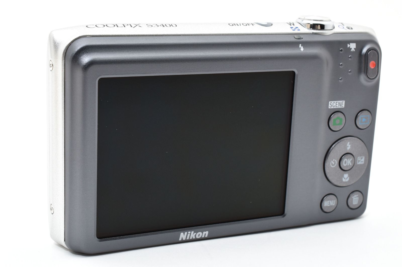 超美品] Nikon ニコン COOLPIX S3400 シルバー コンパクトデジタル