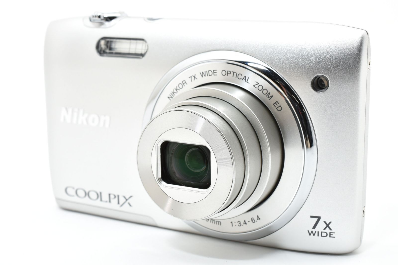 超美品] Nikon ニコン COOLPIX S3400 シルバー コンパクトデジタル