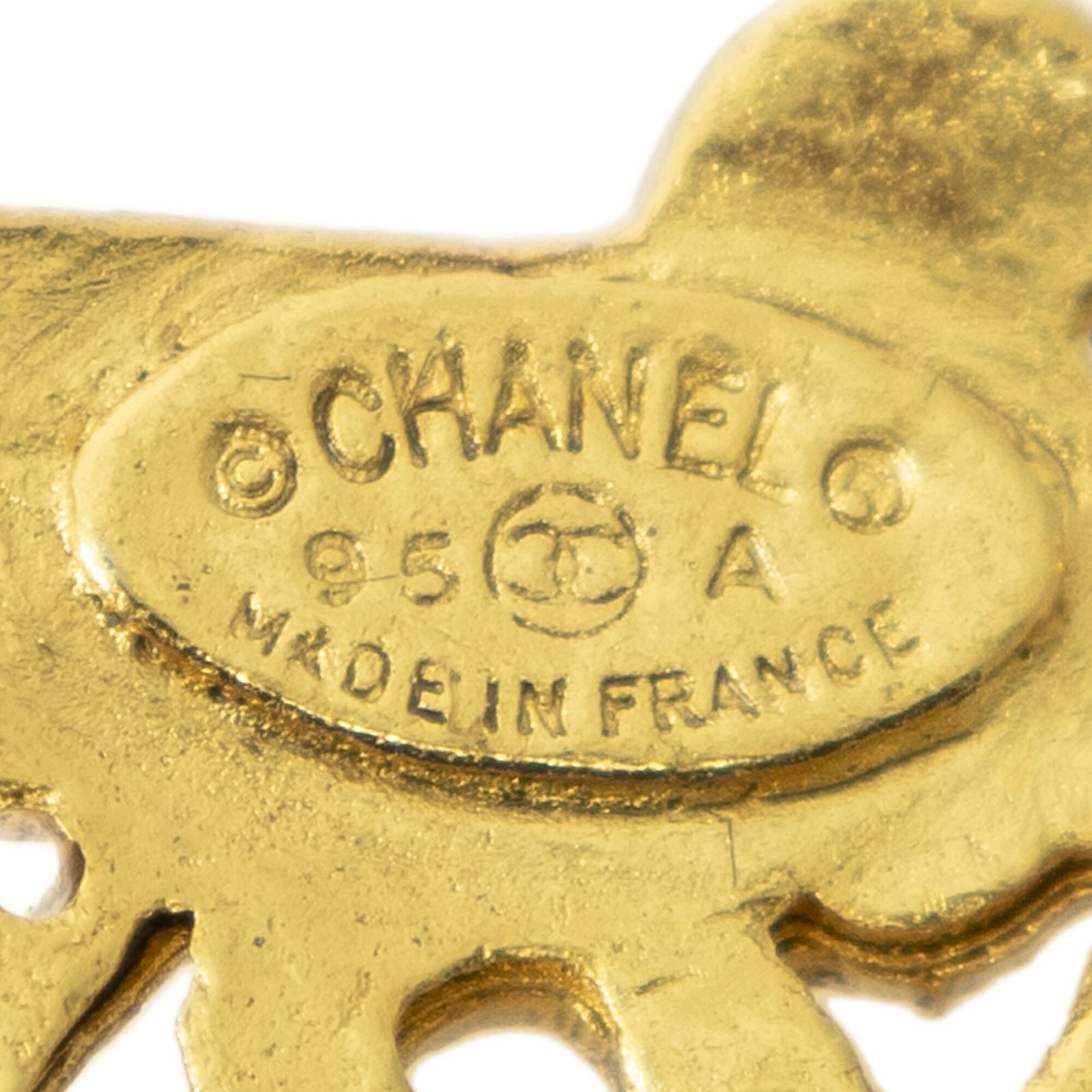 中古] CHANEL シャネルCCヴィンテージクロスブローチ金金メッキA