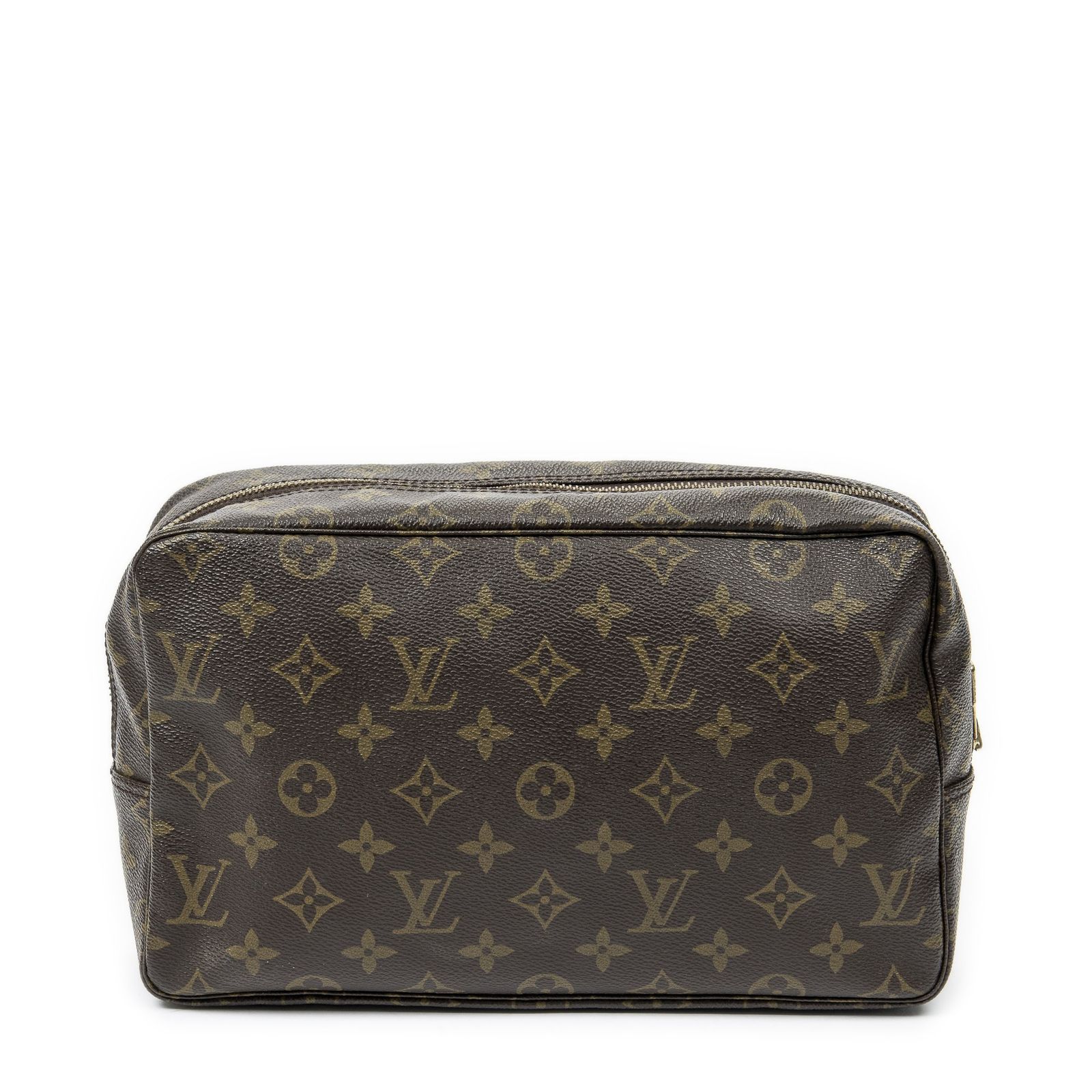 LOUIS VUITTON ルイヴィトントイレタリーポーチ茶色モノグラムキャンバスAB