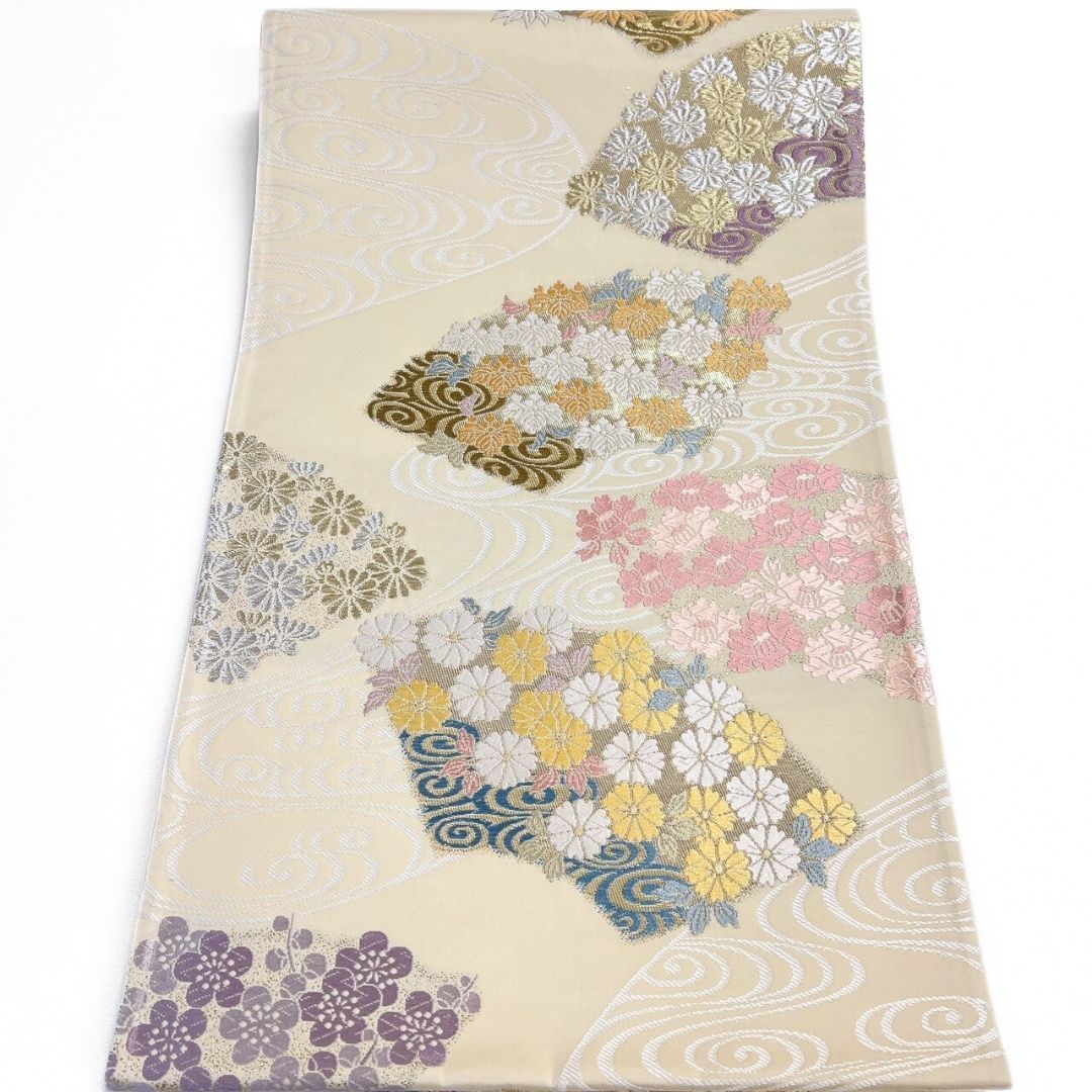 袋帯 松竹梅 牡丹 宝尽くし 鳳凰 着物 122 p ms