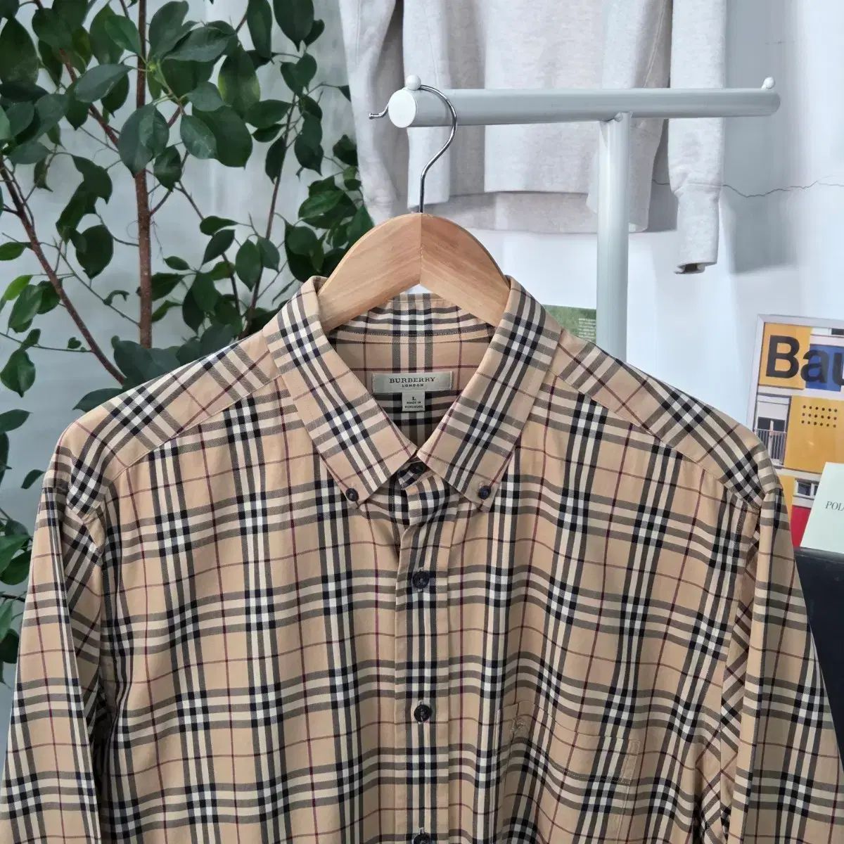 バーバリー ボタンダウン ノヴァチェック シャツ L - メルカリ