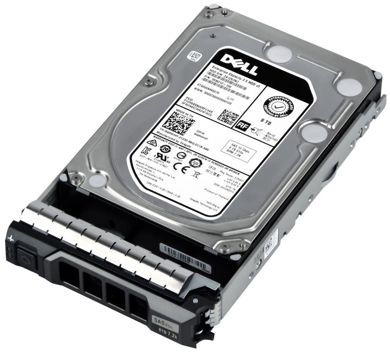 3年保証 Hard Drive Dell 0 GKWHP 8 TB 7200 RPM 256 MB SAS-3 3.5 Inch