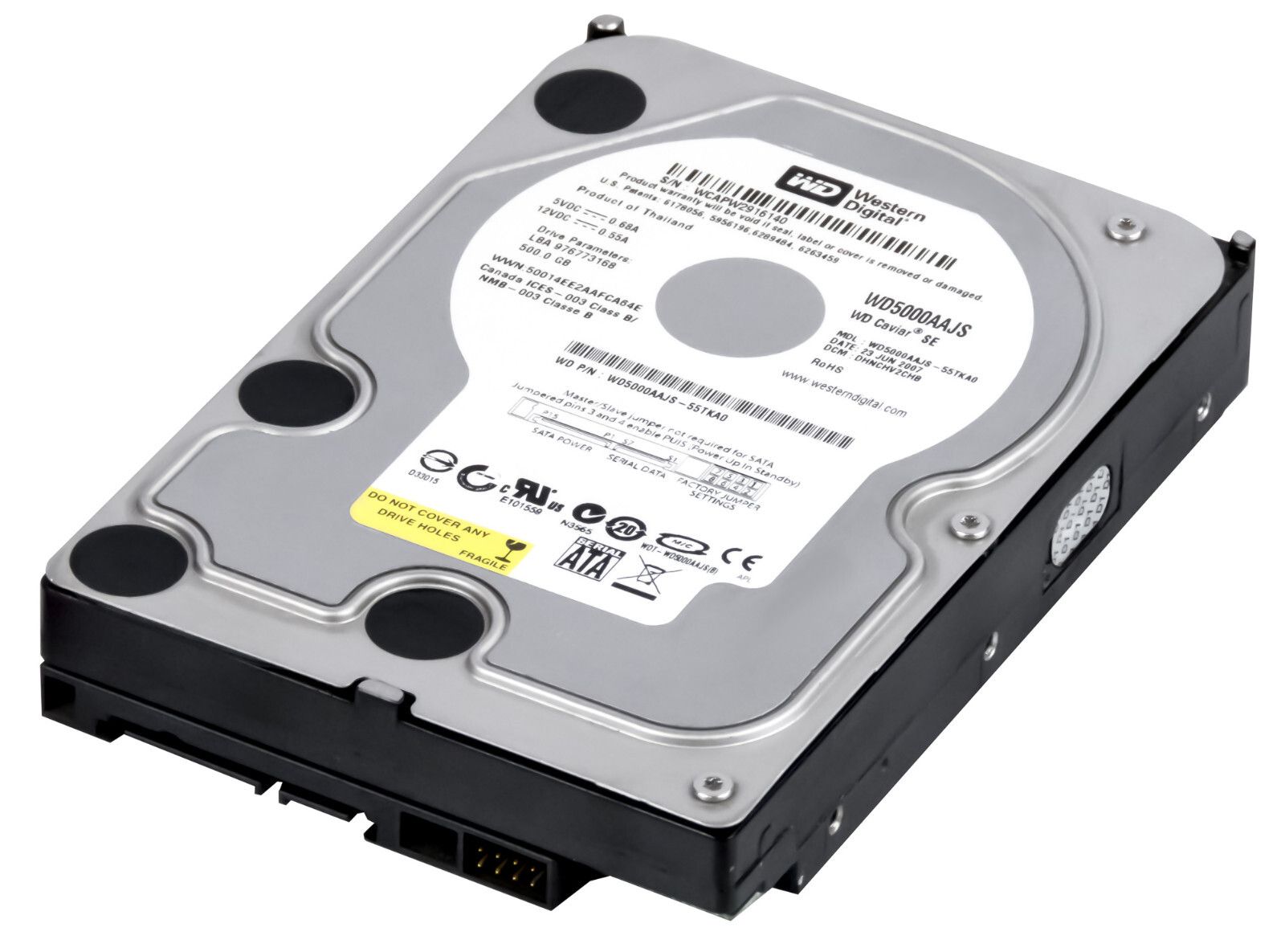 3年保証 Hard Drive Western Digital Car SE 500 GB 7200 RPM SATA II 3.5