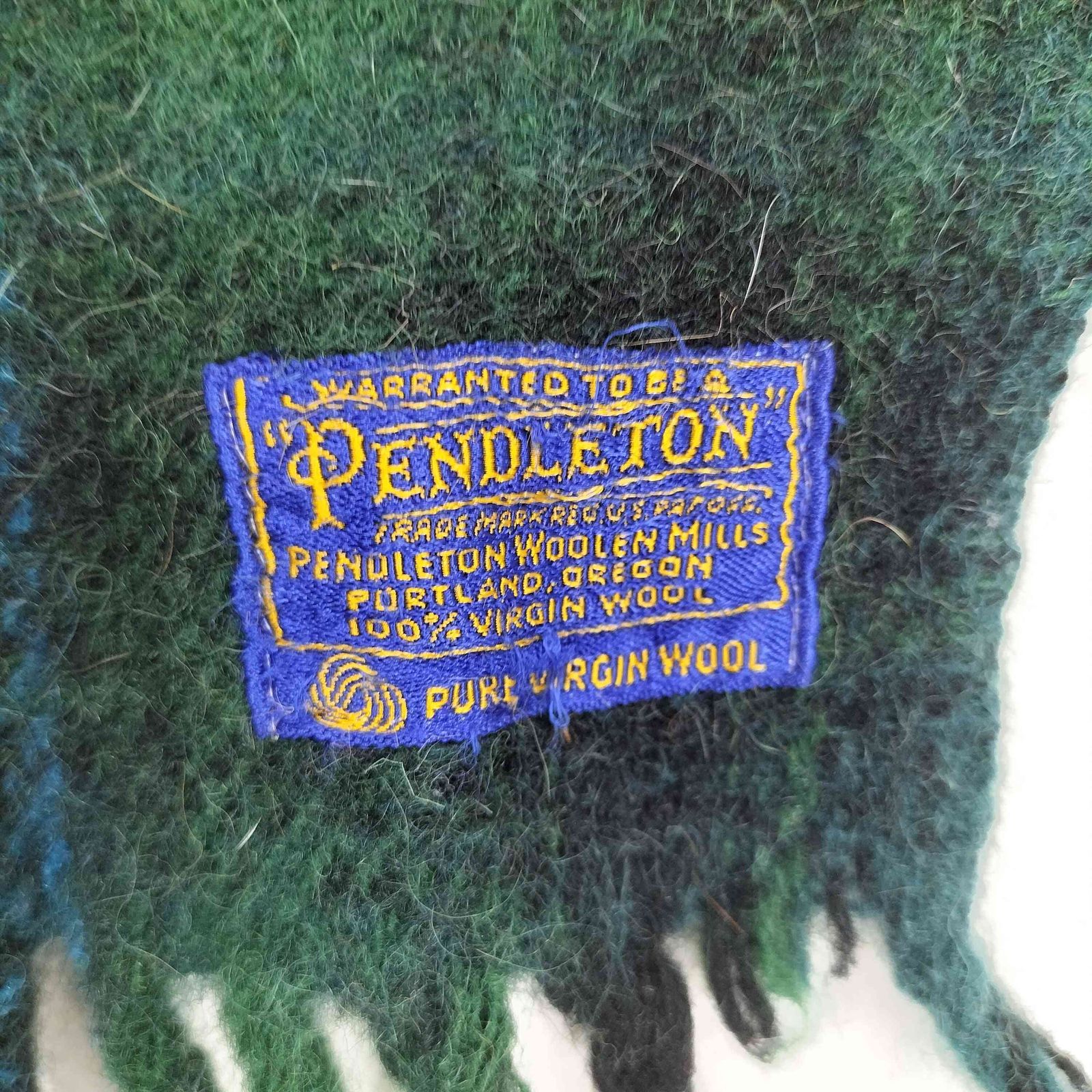 ペンドルトン PENDLETON 60s チェック柄 ウールブランケット メンズ