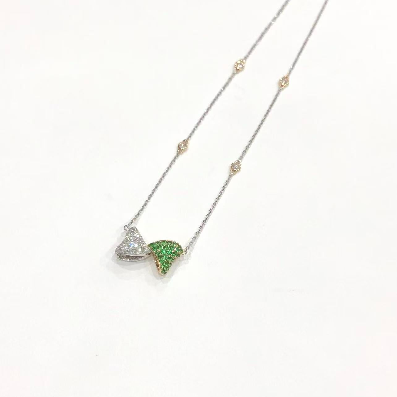 サトロ SARTORO ネックレス K18WG K18PG ダイヤモンド 0.55ct サトロ SARTORO ネックレス K18WG K18PG ダイヤモンド 0.55ct