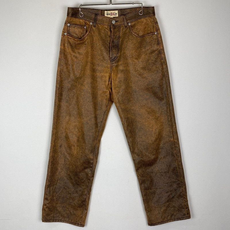 品 STUSSY ステューシー BIG OL JEAN COATED COTTON PANTS 116650 ビッグ オル ジーン コーティング コットン パンツ ボトムス 153-251208-yy-27-tei