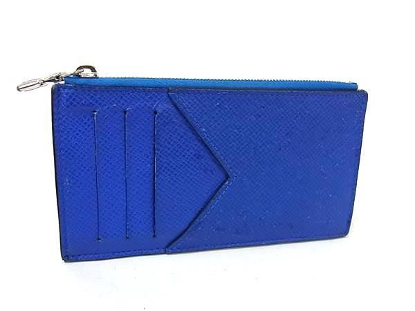 LOUIS VUITTON ルイヴィトン コインケース コイン カードケース M 80987 アイスバーグ ブルー系 タイガ メンズ シルバー金具