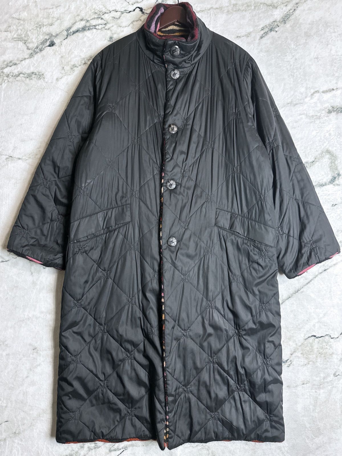 最高級オレンジタグ】MISSONI リバーシブル モヘア コート 48