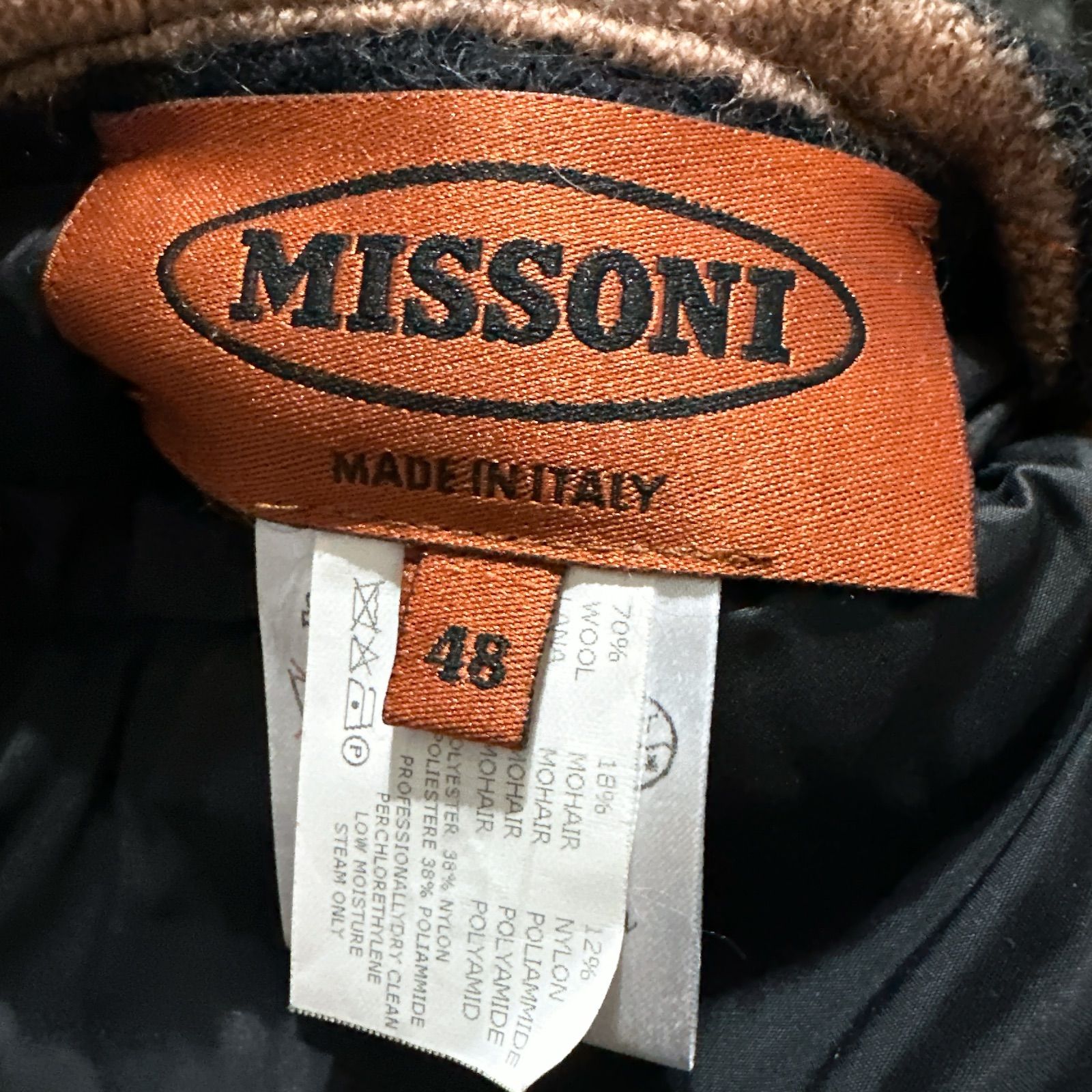 最高級オレンジタグ】MISSONI リバーシブル モヘア コート 48