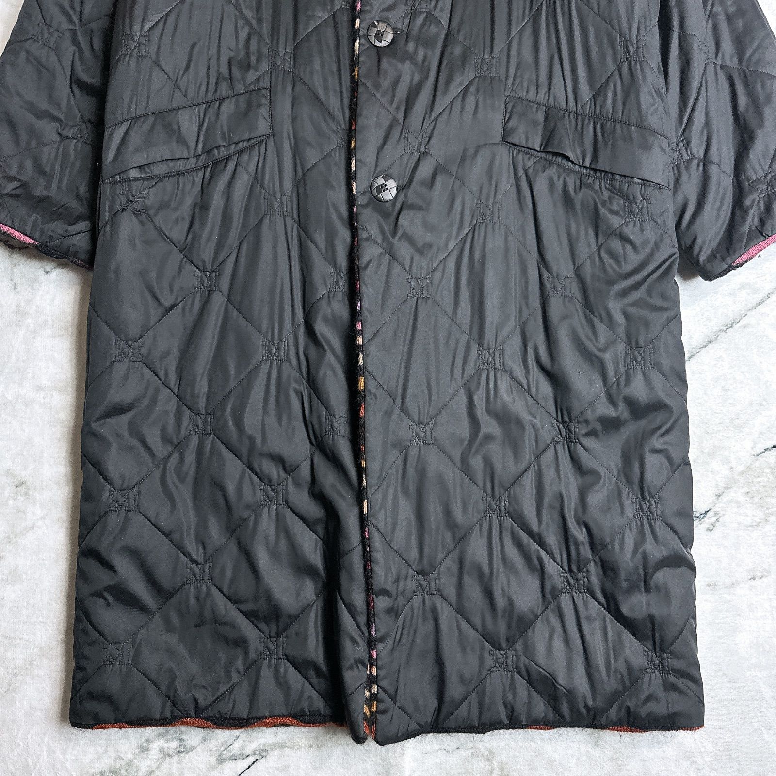 最高級オレンジタグ】MISSONI リバーシブル モヘア コート 48