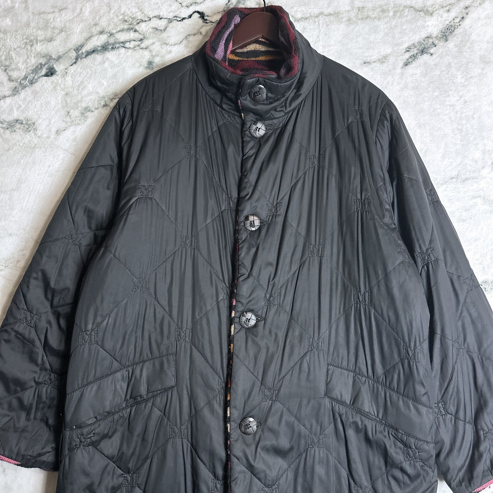 最高級オレンジタグ】MISSONI リバーシブル モヘア コート 48 