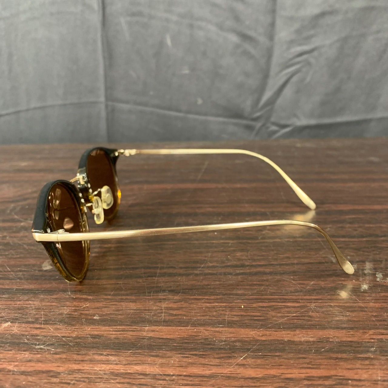 □ 【値下げ交渉可能】金子眼鏡 サングラス L-037 BRH Lazy red by