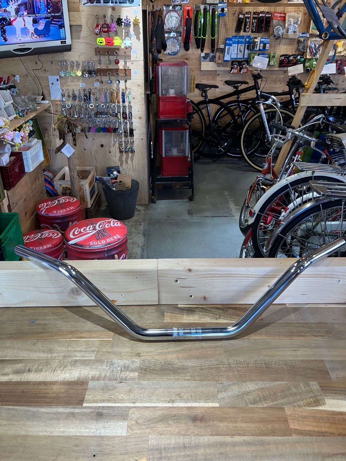 HOW I ROLL x Funny's BCS G-FLEX BAR シルバー、ブラック MTBやOLD