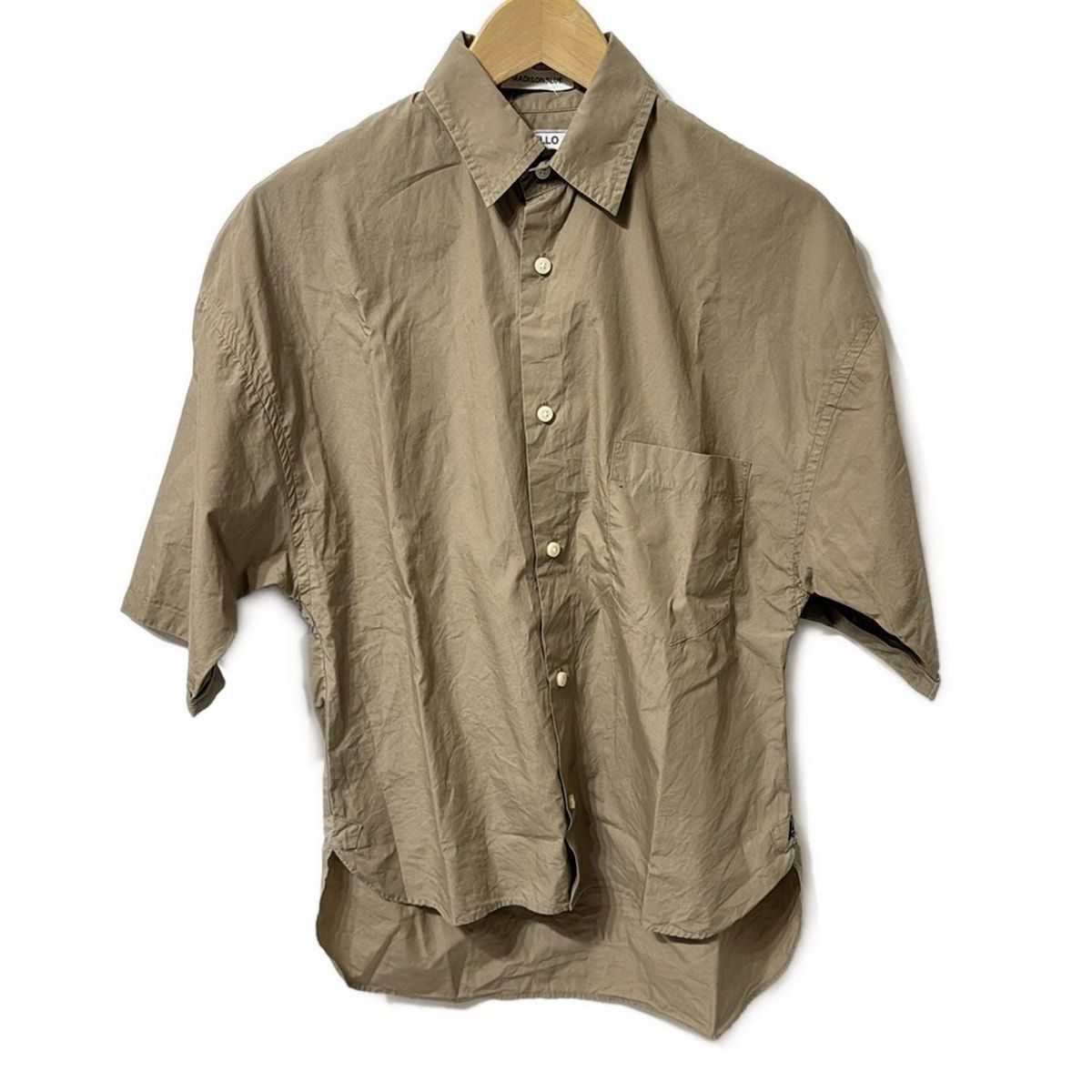 極美品　マディソンブルー　半袖シャツ　ハンプトン　ベージュ　2 MADISON BLUE(マディソンブルー) 半袖シャツブラウス サイズ00 XS