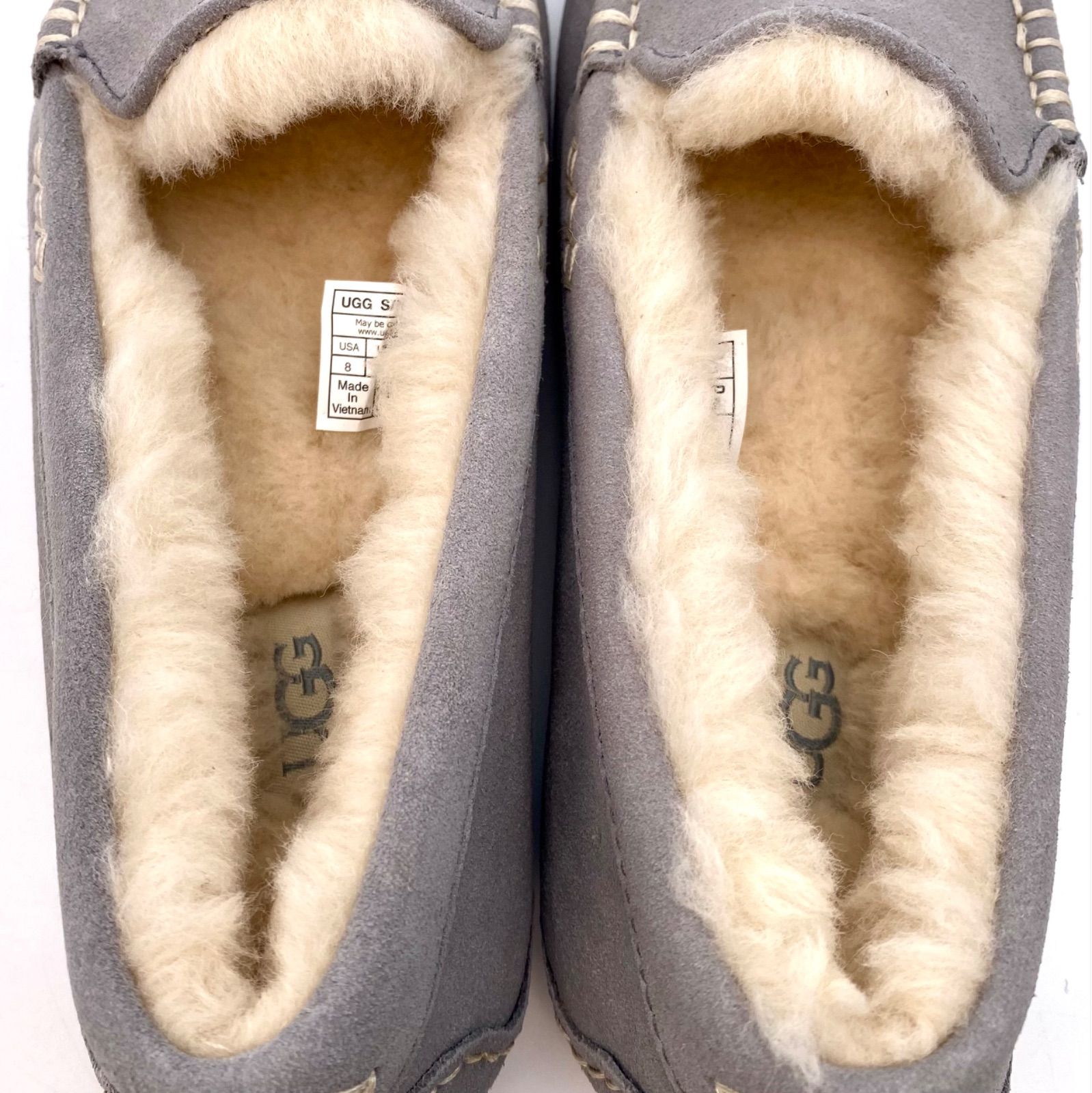 UGG レディース 25cm モカシン シューズ ANSLEY アンスレー ライト