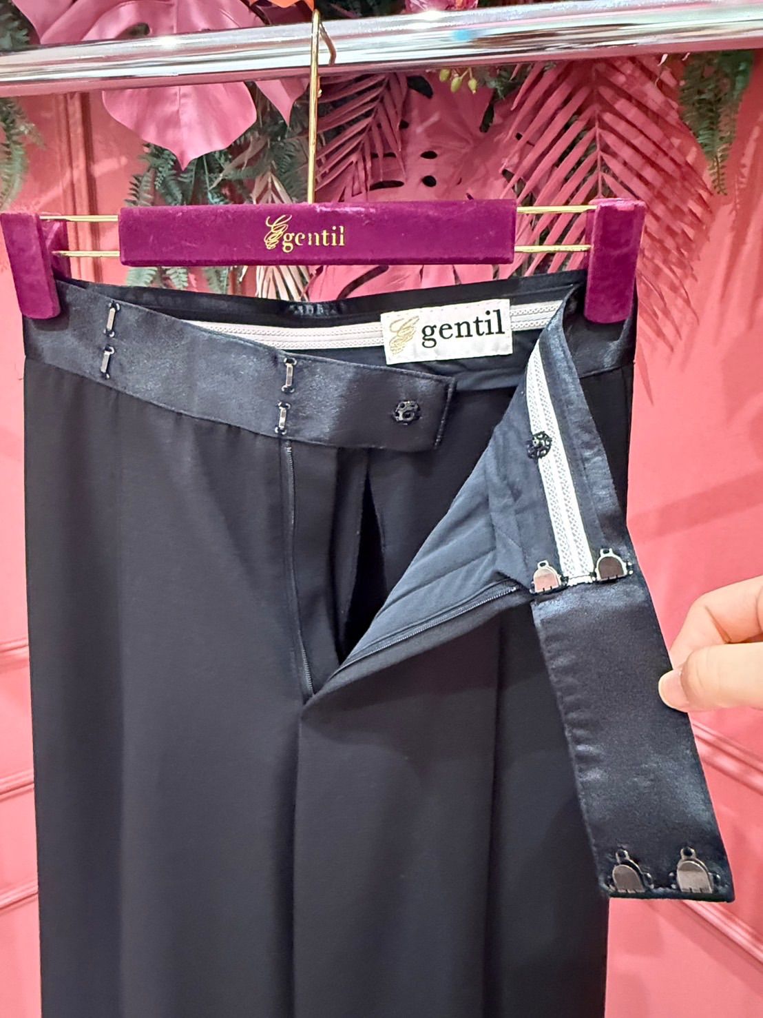 gentil ジャンティ HOMME 社交ダンス ウェア メンズ パンツ ブラック