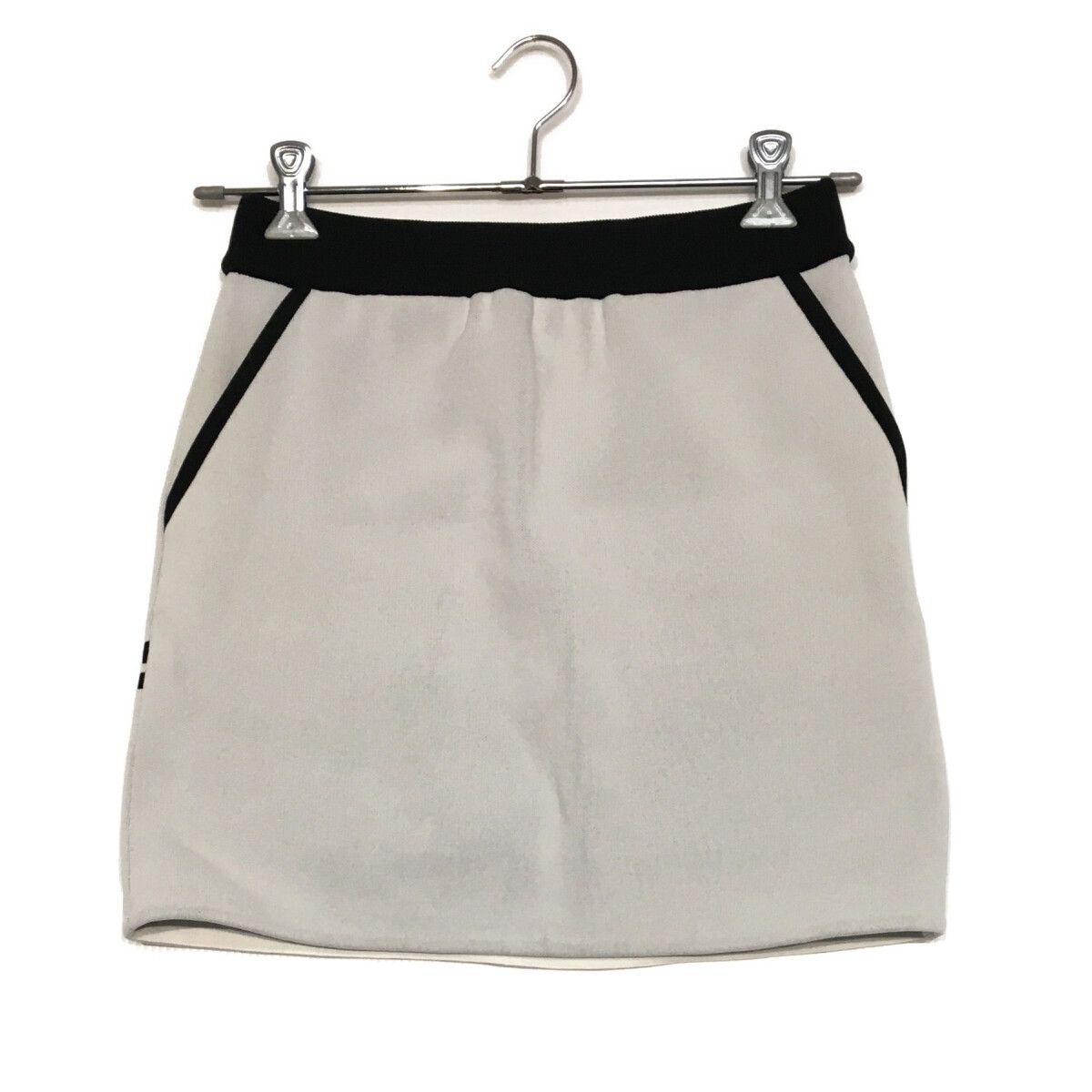 レディース ジーフォア G|FORE スカート 40 L 白 ホワイト ニット ウエストゴム