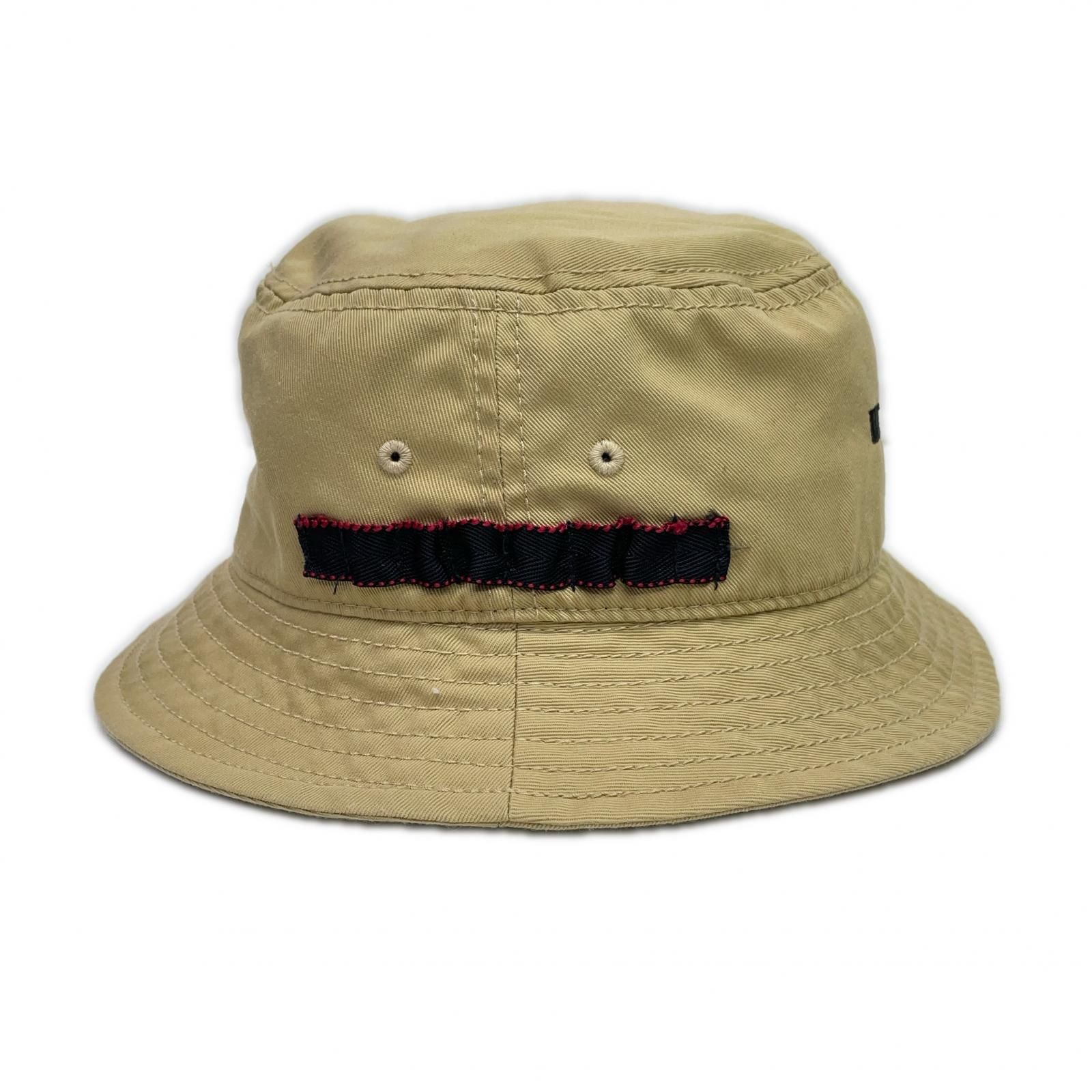 ブリーフィング BRIEFING バケットハット L ベージュ ロゴ刺しゅう