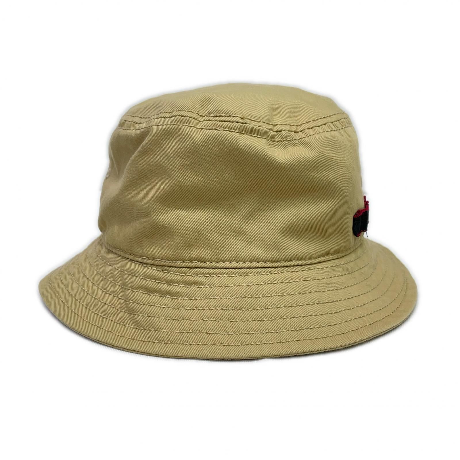 ブリーフィング BRIEFING バケットハット L ベージュ ロゴ刺しゅう