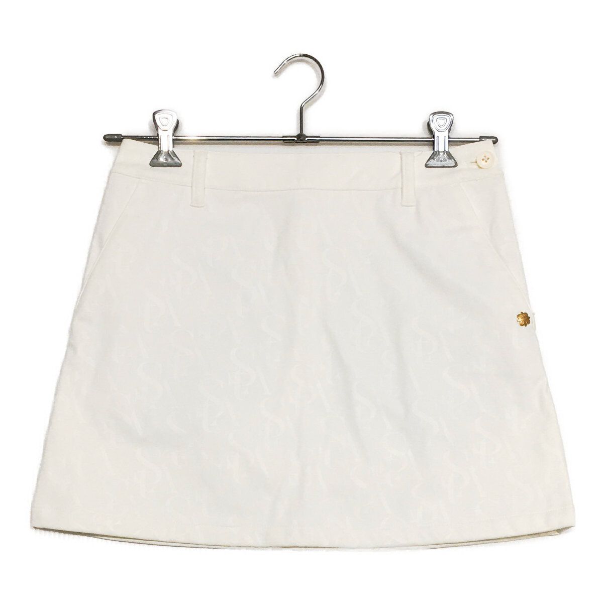 【未使用】st andrews ゴルフウェア　ミニ　スカート　ホワイト 中古 レディース セントアンドリュース StANDREWS スカート M 白
