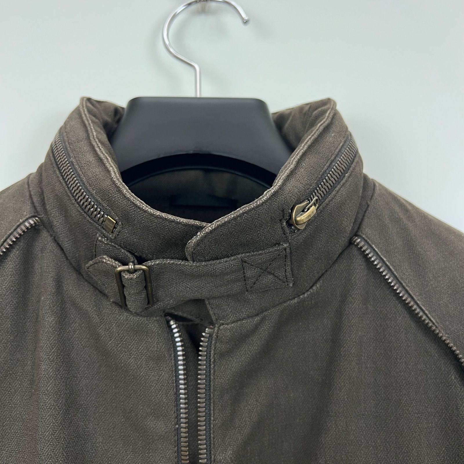 Alexander McQueen 00s 2006 y2k archive zip blouson jacket 44