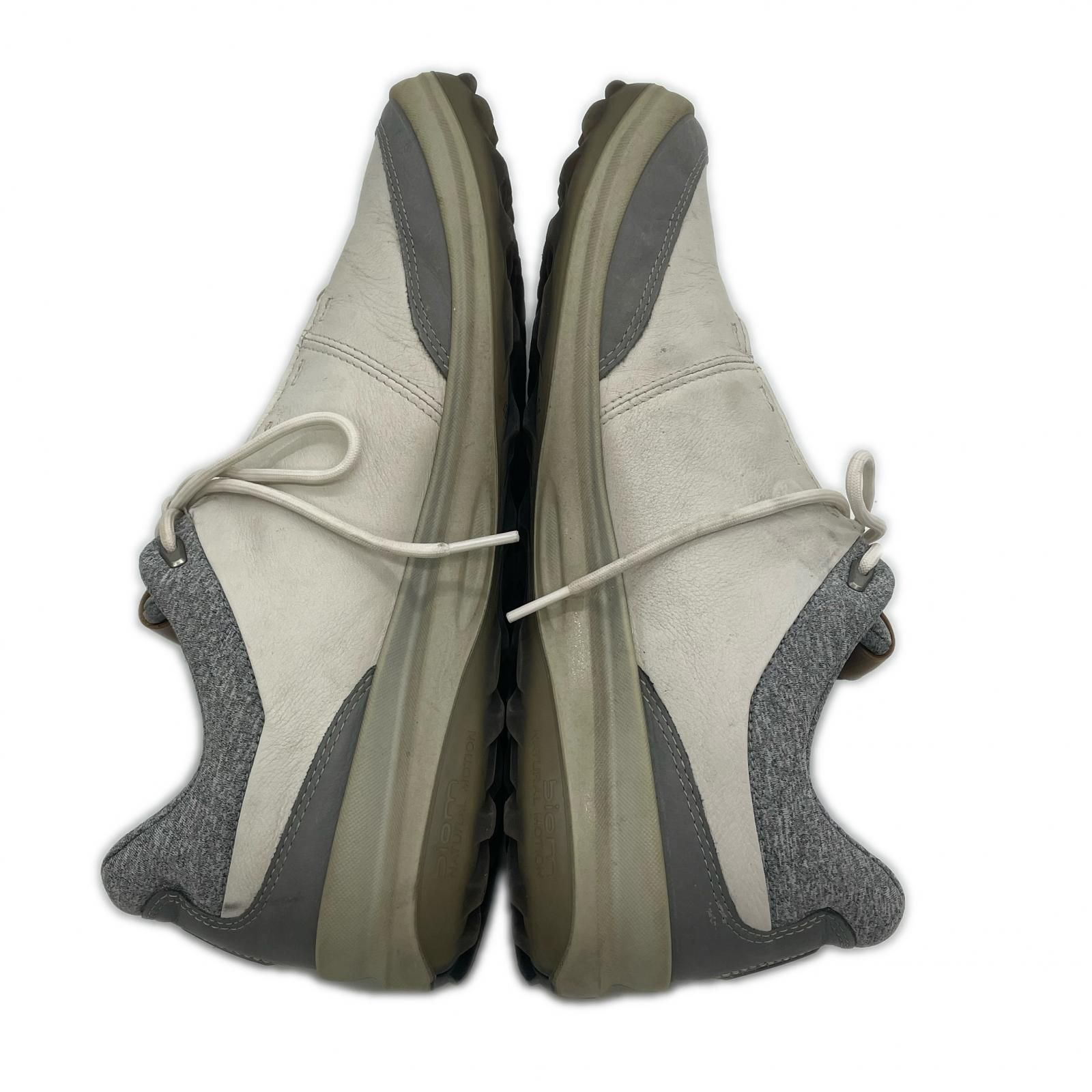 中古 エコー ecco ゴルフシューズ EU42 26cm ホワイト×グレー BIOM