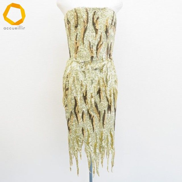 JEAN LOUIS シルク ジャンルイ シェレル セットアップ ドレス スパンコール レディース x 983708