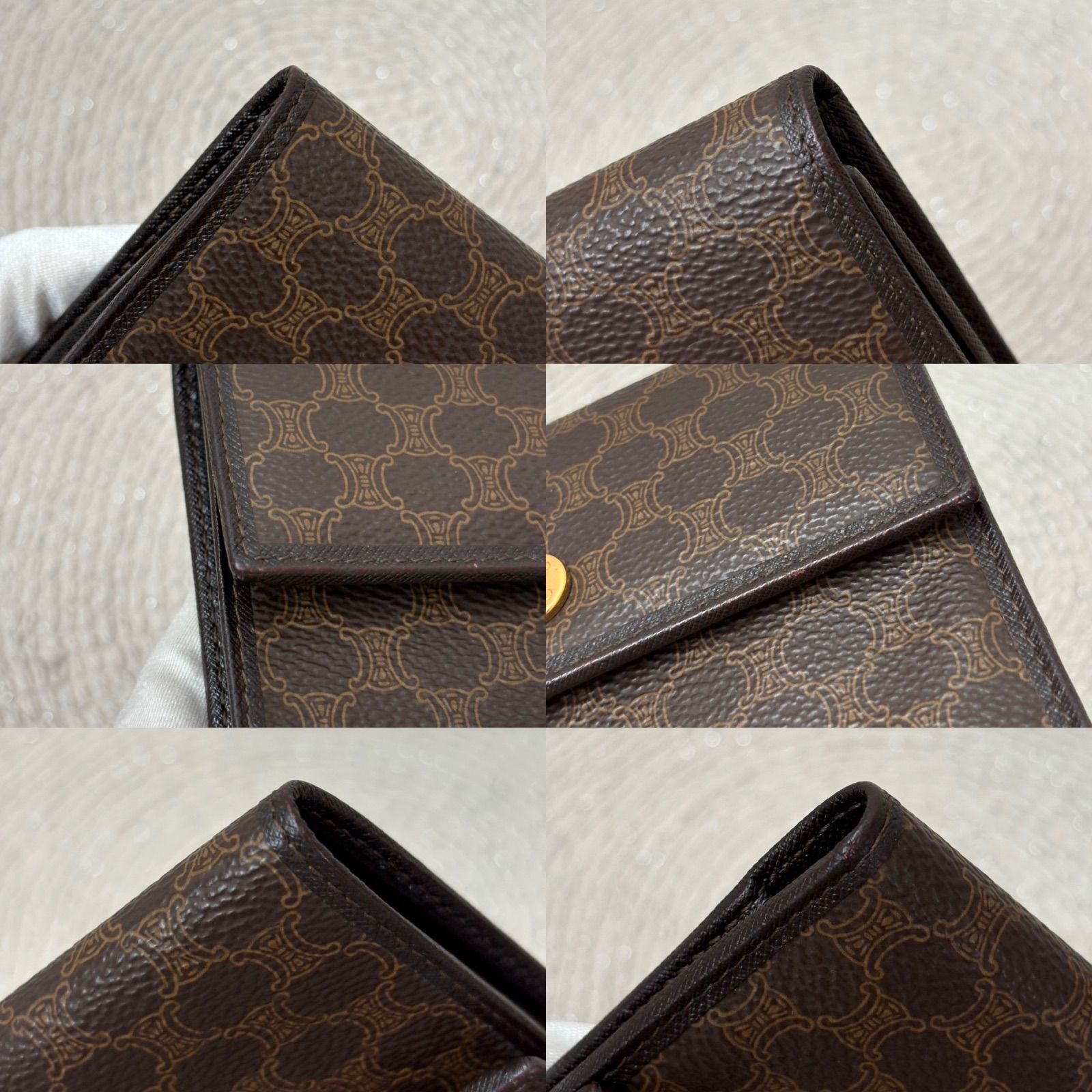 極美品】セリーヌ 三つ折り 財布 ミニ財布 レディース メンズ マカダム