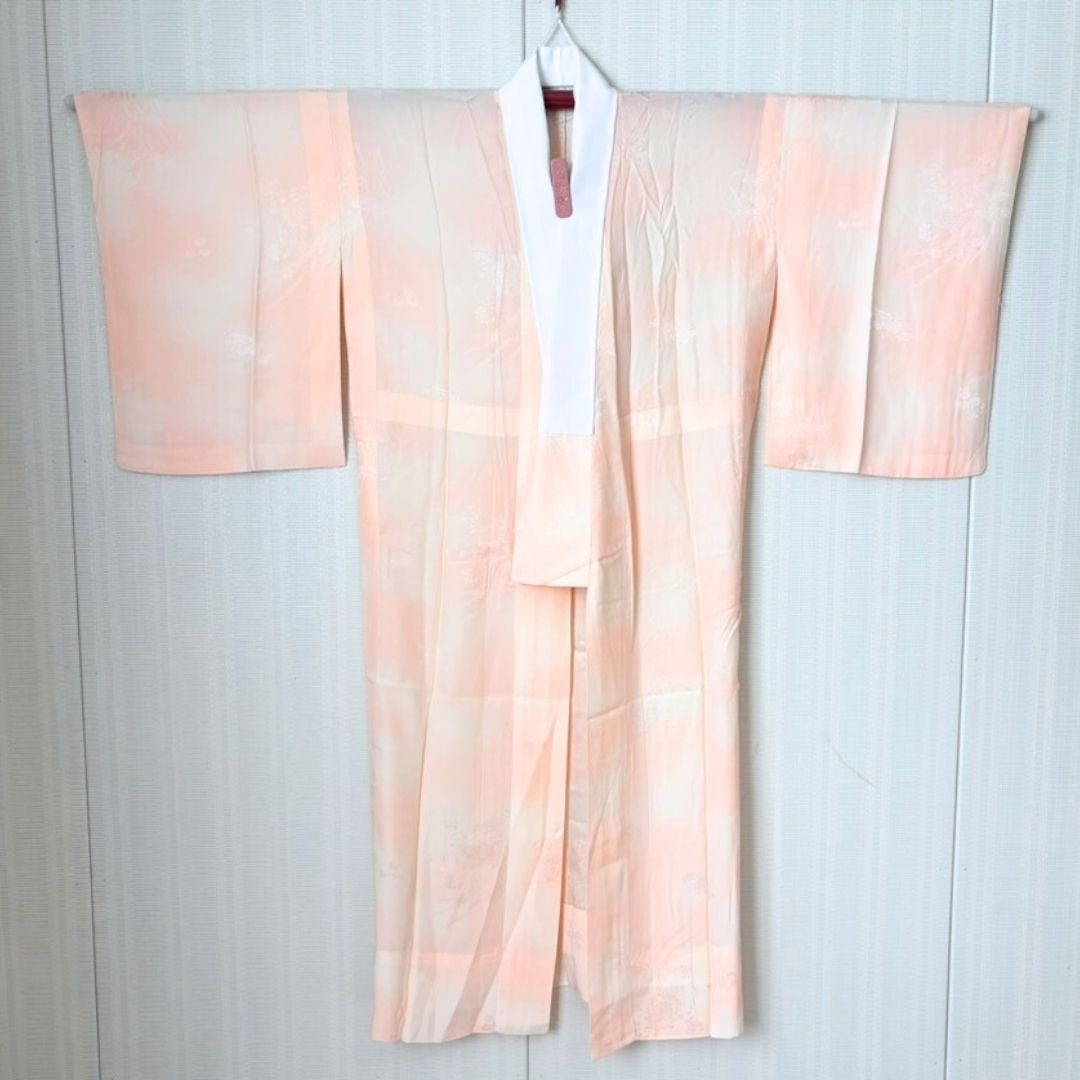 長襦袢付 サーモンピンク