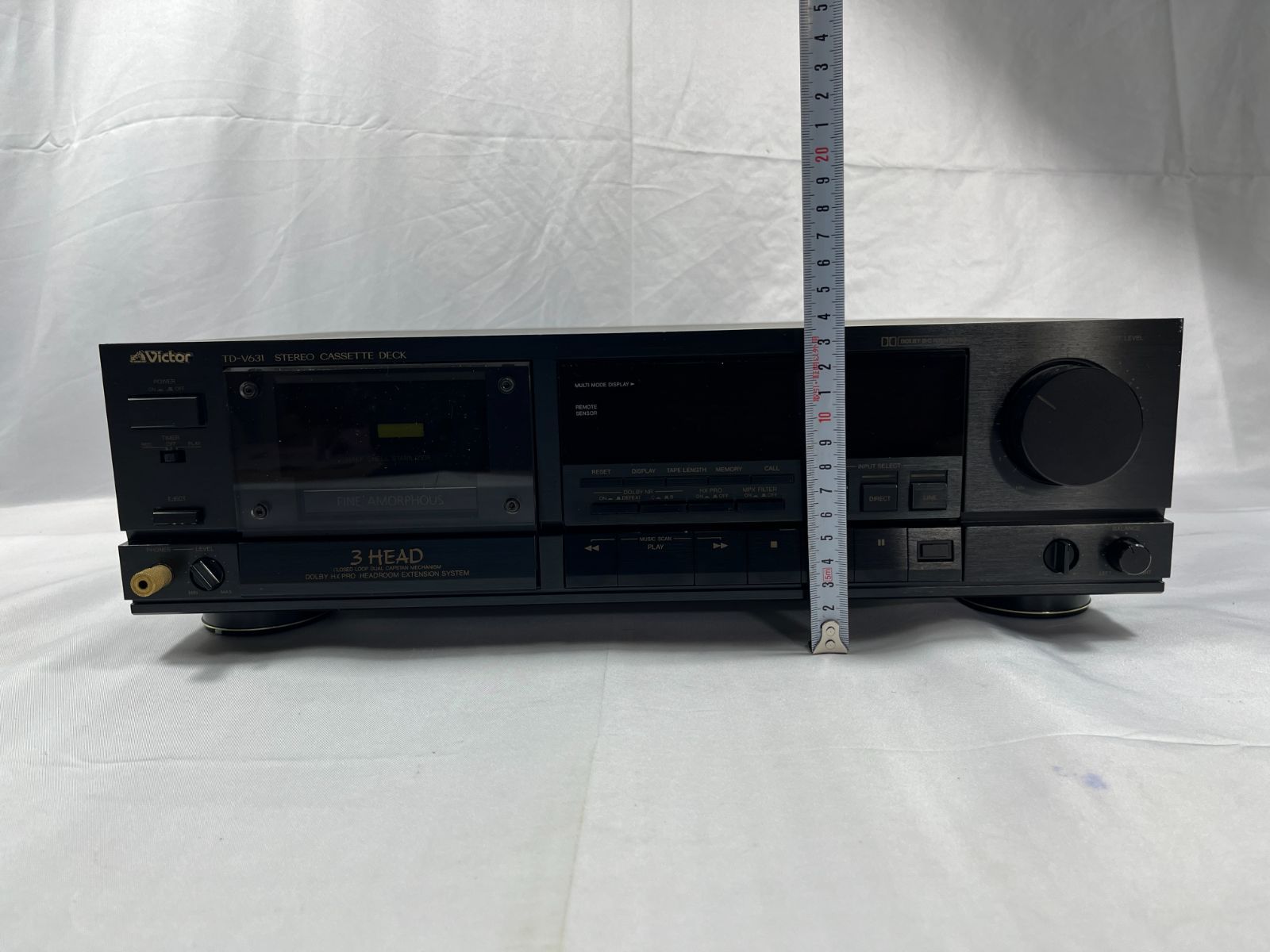ジャンク品 VICTOR ビクター STEREO CASSETTE DECK TD-V631 NO