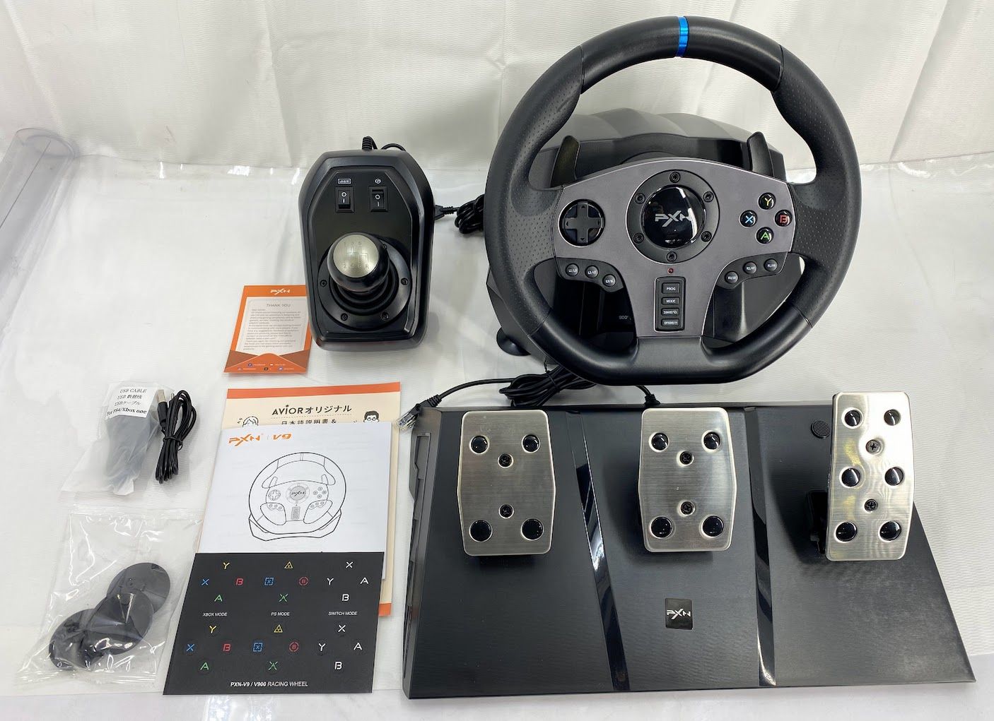 美品】PXN 900度 ゲーミング Racing Wheel Steering Wheel V9 【公式通販】