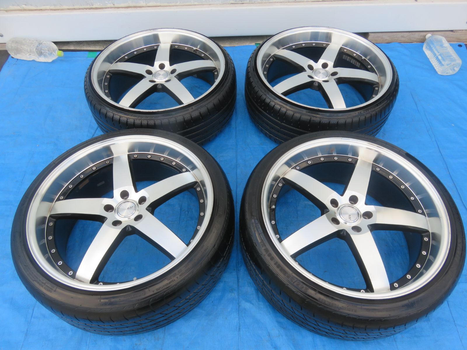 21インチ ロクサーニ グラスター5 9J ＋38 4本 美品 ☆SFC3944/ロクサーニ グラスターファイブ 21インチ 21×9J +38 5穴