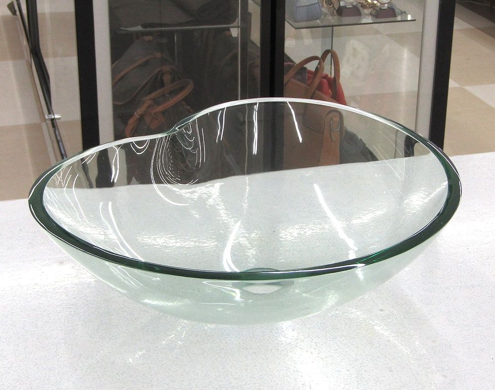 ガラス製 卓上タイプ 洗面シンク FA 014 A 1 洗面ボウル 手洗いボウル