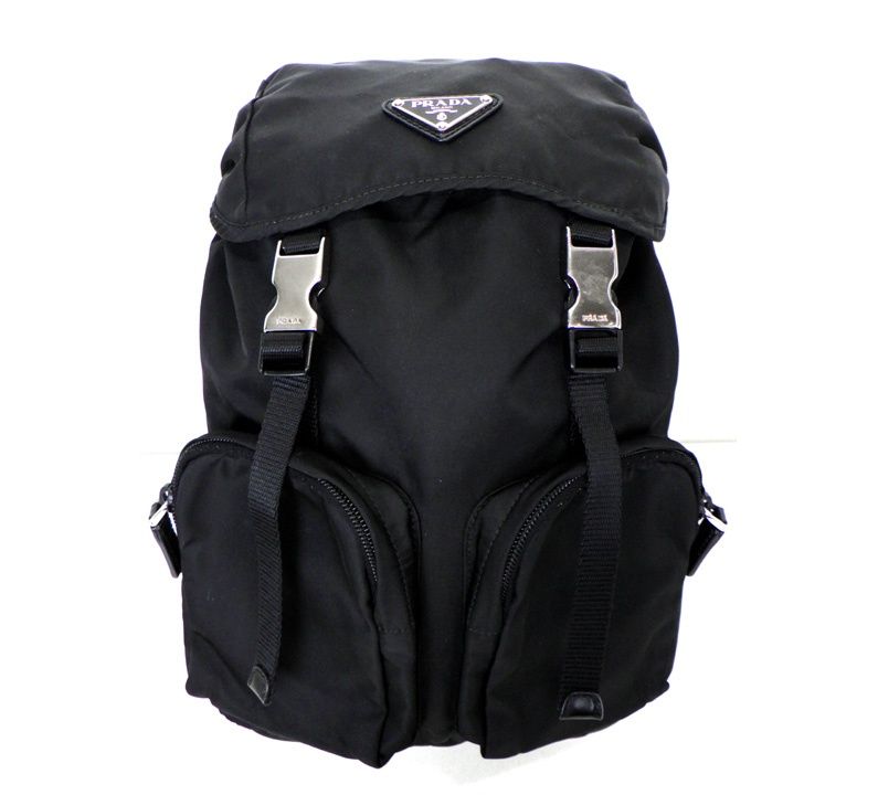 プラダ PRADA トライアングル 三角 ロゴ プレート ナイロン バック